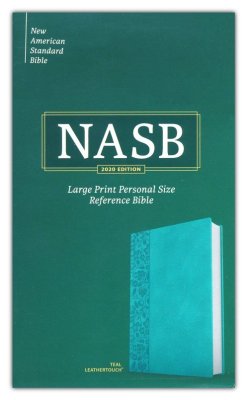 NASB Large Print Personal Size Reference Bible L/T Teal - Holman